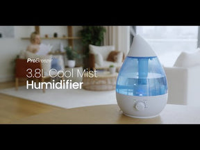 1 Gallon Ultrasonic Cool Mist Humidifier with Aroma Diffuser Tray, Night Light & Auto Shut-Off