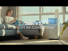 10,000 BTU Smart Air Conditioner with 300 Sq. Ft Coverage, 24-Hour Timer & Window Venting Kit