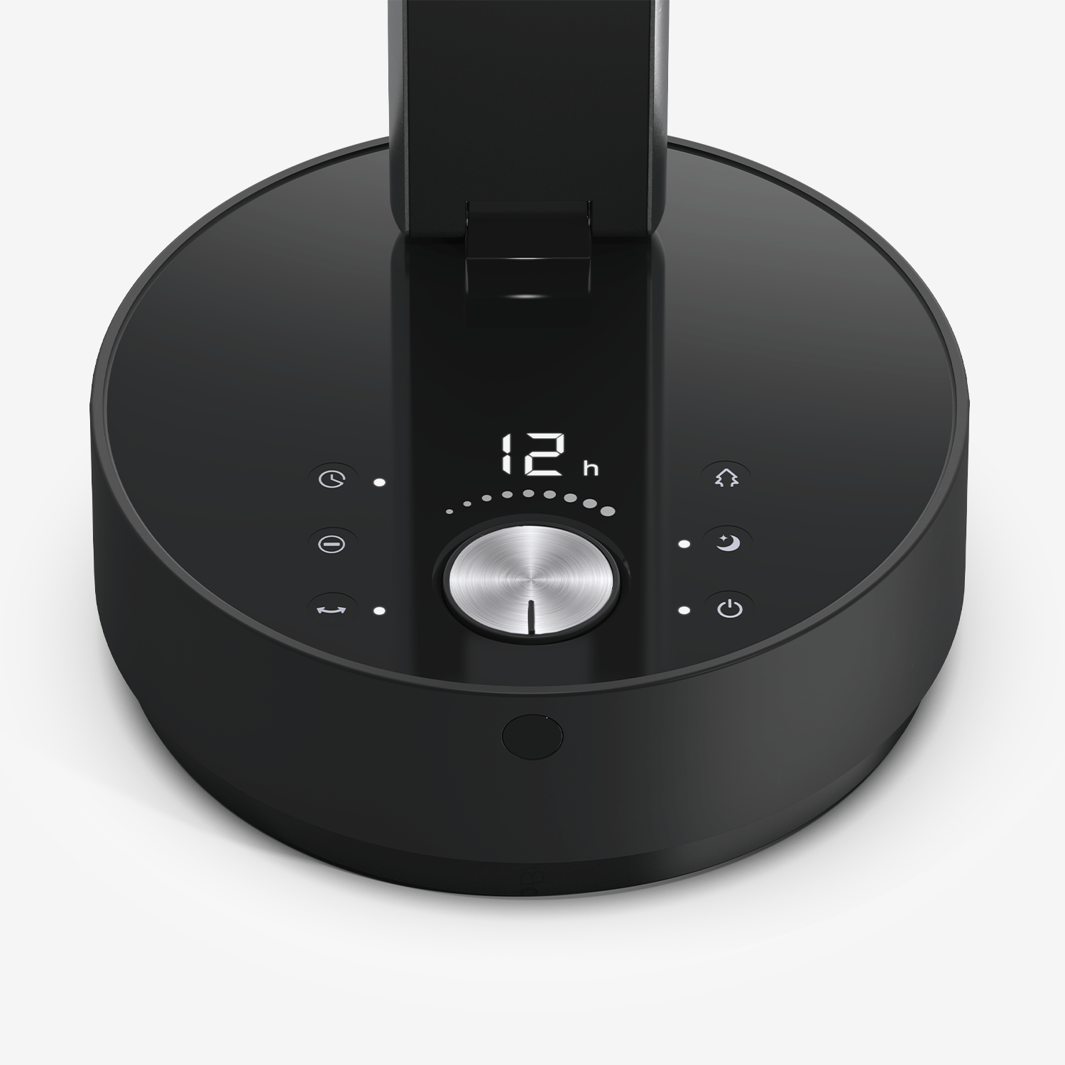 8” Turbo Desk Fan with 4 Operating Modes & 12 Hour Timer - Black