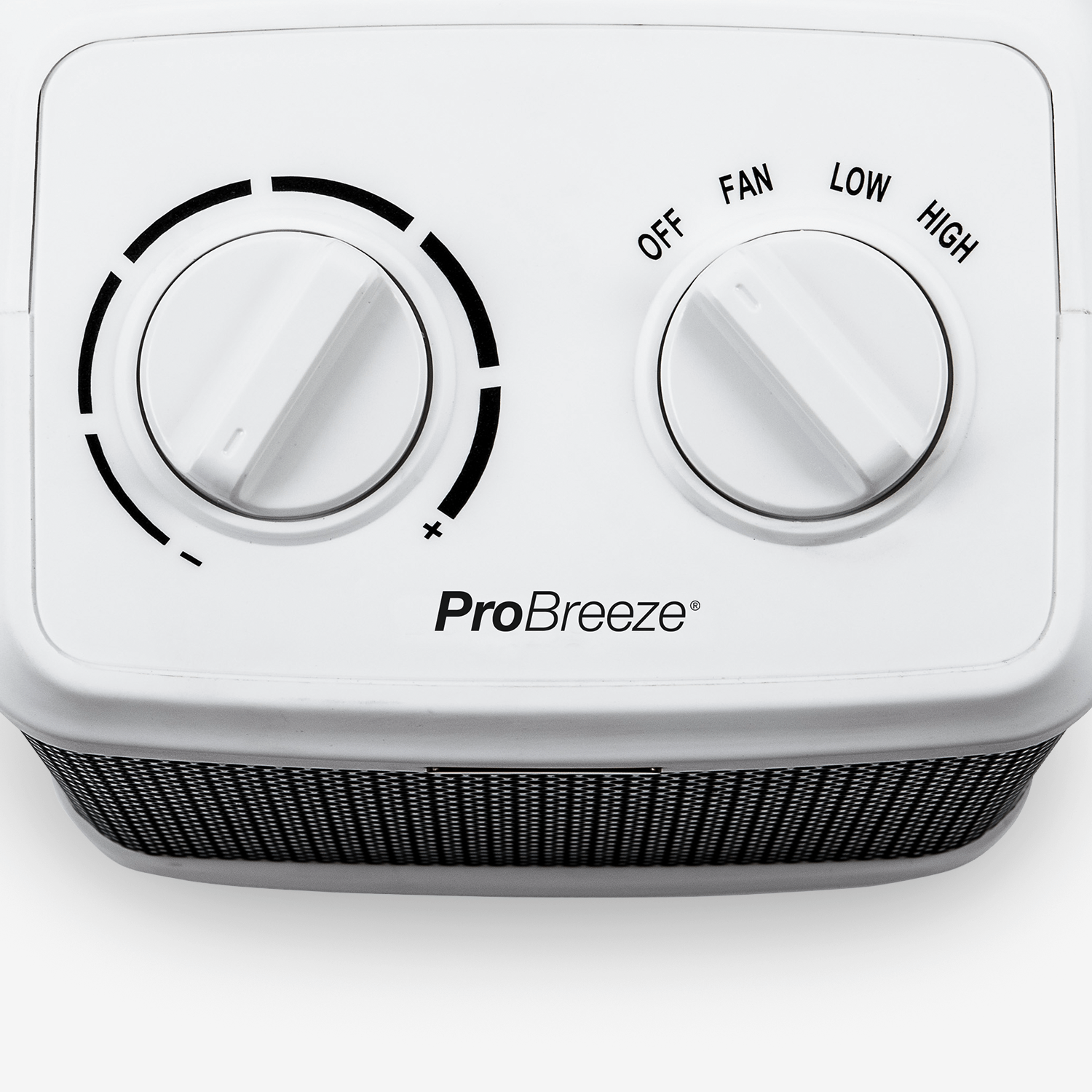 1500W Mini Ceramic Space Heater with 3 Operating Modes and Adjustable Thermostat - White